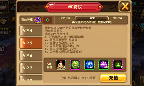 格斗宝贝VIP5要多少钱,VIP5有什么特权