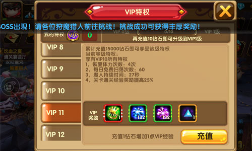 格斗宝贝VIP11要多少钱,VIP11有什么特权