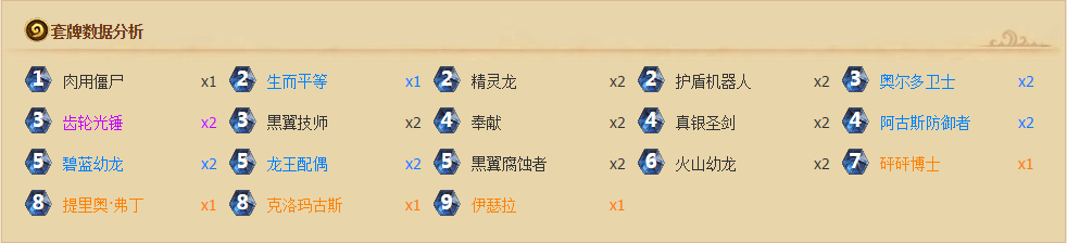 炉石传说新式卡组集锦