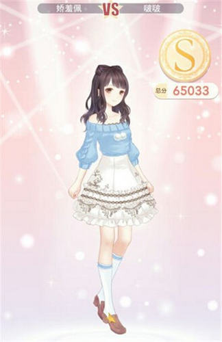 奇迹暖暖2-1莉莉斯的萌萝啵啵少女级S搭配 7230手游网