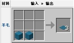 我的世界手机版羊毛地毯怎么做