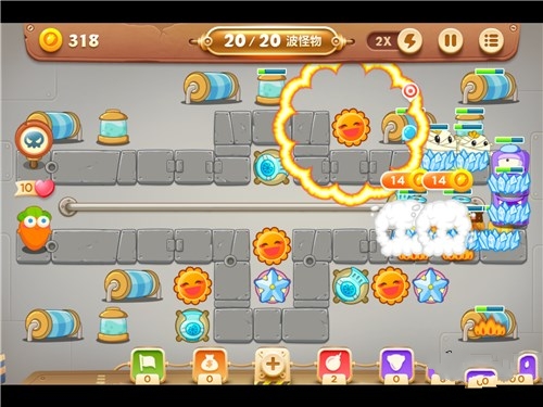 保卫萝卜3工厂第10关怎么过？第10关攻略 7230手游网