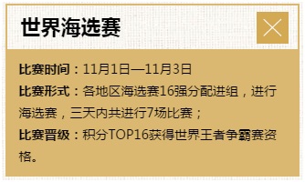 《君临天下》世界王者争霸赛终极对决开战 7230手游网