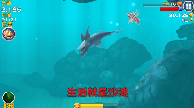 小鲨鱼升职记，吃成一个海洋霸主