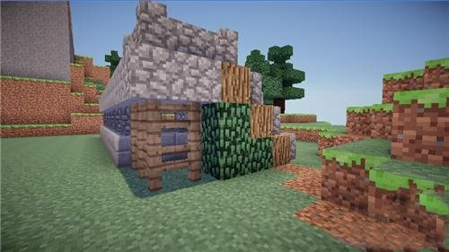 我的世界手机版0.13.1石头小屋建造教程