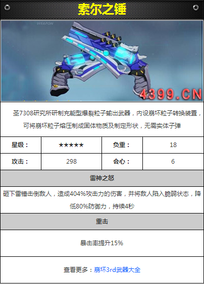 崩坏3烈焰毁灭者和索尔哪个好 崩坏3烈焰毁灭者满级属性介绍