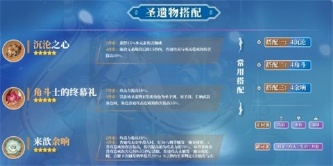 原神神里绫人圣遗物怎么搭配 原神神里绫人圣遗物搭配推荐