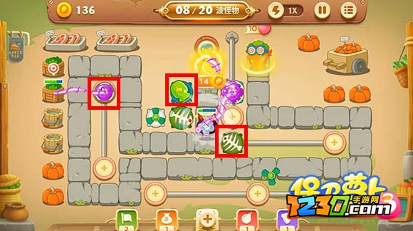 保卫萝卜3集市第1关怎么过 保卫萝卜3集市第1关图文攻略