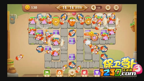 保卫萝卜3集市第8关怎么过 保卫萝卜3集市第8关图文攻略