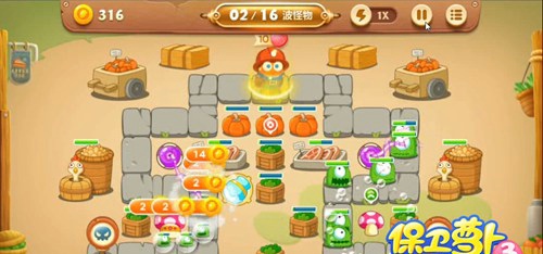 保卫萝卜3集市第31关怎么过 保卫萝卜3集市第31关攻略图解金萝卜