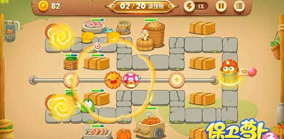 保卫萝卜3集市第38关怎么过 保卫萝卜3集市第38关攻略图解