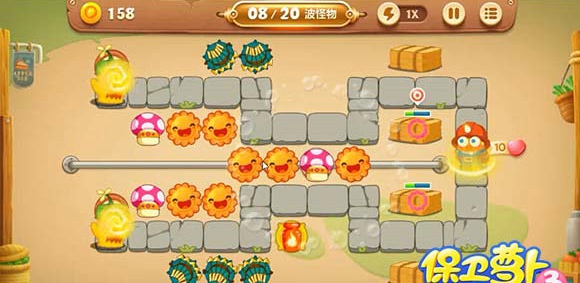 保卫萝卜3集市第38关怎么过 保卫萝卜3集市第38关攻略图解