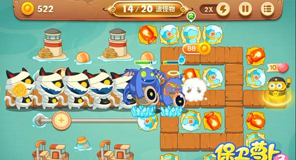 保卫萝卜3码头第24关怎么过 保卫萝卜3码头第24关攻略金萝卜攻略