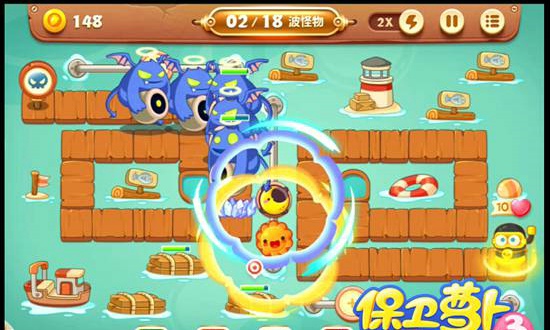保卫萝卜3码头第26关怎么过 保卫萝卜3码头第26关攻略金萝卜攻略