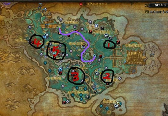 魔兽世界7.0练级攻略 魔兽世界7.0练级路线地图选择