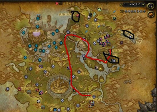 魔兽世界7.0练级攻略 魔兽世界7.0练级路线地图选择