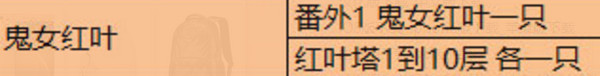 鬼女红叶哪里多​ 鬼女红叶在哪打多