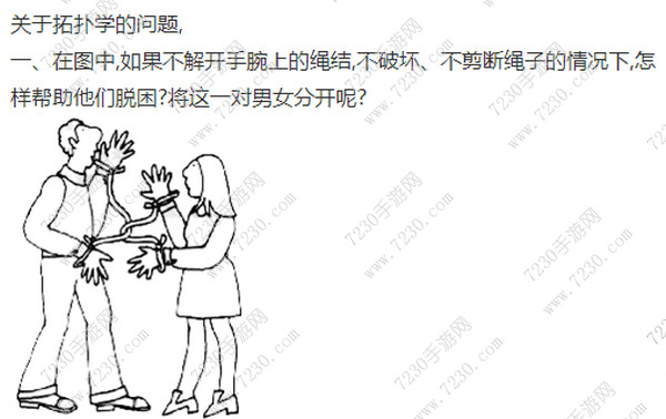 在图中如果不解开手腕上的绳结答案 在图中如果不解开​题目答案