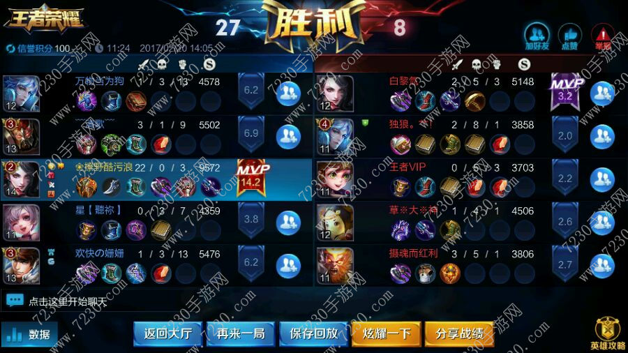 王者荣耀MVP什么意思 王者荣耀MVP怎么算的