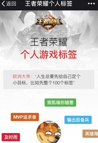王者荣耀个人标签怎么查看 王者荣耀查看个人标签方法