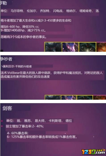 云顶之弈s6羁绊一览表 云顶之弈s6羁绊全览图分享