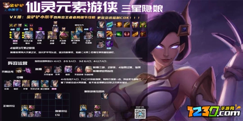 金铲铲之战仙灵元素阵容搭配攻略 金铲铲之战仙灵隐娘阵容怎么玩
